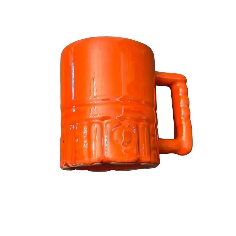 Vintage Frankoma C4 Mug Aztec Plainsman Westwind Flame‎ USA RARE